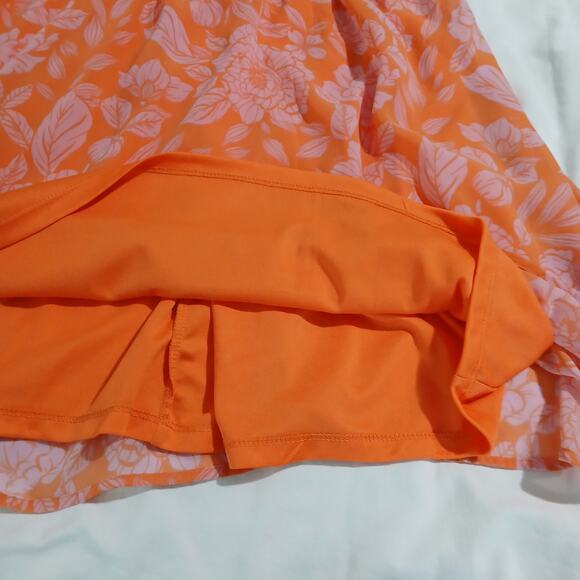 NWT Jessica Simpson Large Half Flutter-sleeve square smocked back v front dress - Picture 8 of 12